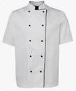 CHEF JACKET WHITE/BLACK VESTE DE CHEF BLANC/NOIR