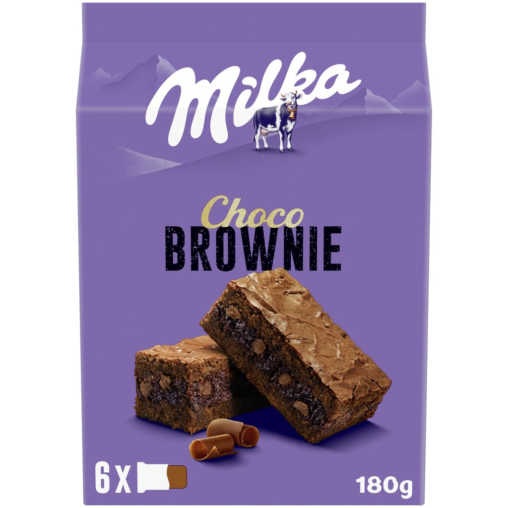 MILKA CHCOLATE BROWNIES 180G BROWNIE AU CHOCOLAT MILKA 180G 