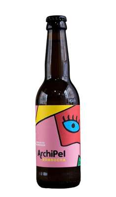 ALAIN MILLIAT RASPBERRY LEAF KOMBUCHA 33CL - KOMBUCHA FEUILLES DE FRAMBOISIER ALAIN MILLIAT 33CL