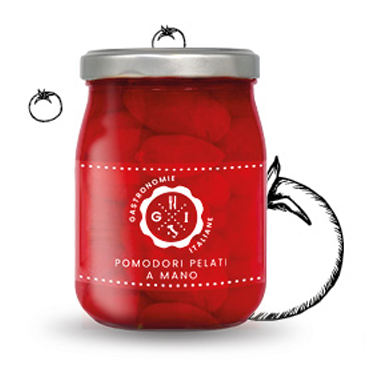 PEELED TOMATOES 580ML  - TOMATES PELEES NATURE 580ML 