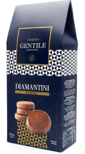 CHOCOLATE DIAMANTINI BISCUIT 250G - BISCUIT DIAMANTINI AU CHOCOLAT 250G