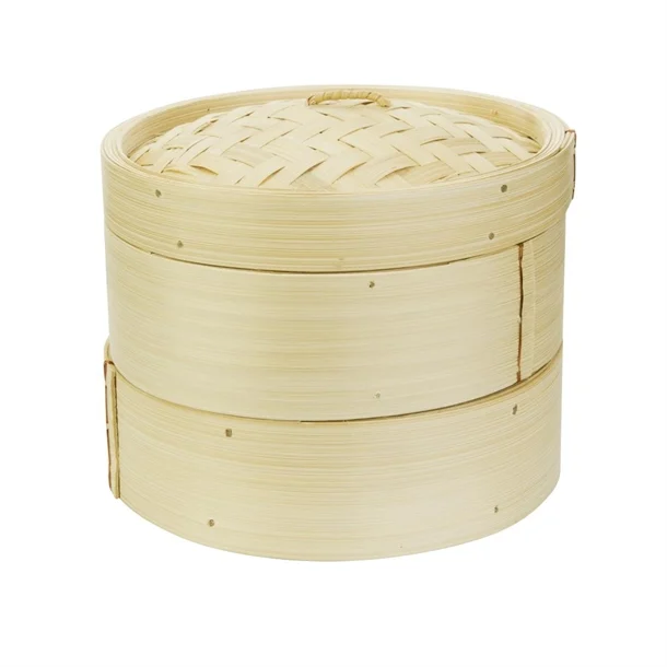 BAMBOO STEAMER 200MM VOGUE CUISEUR VAPEUR EN BAMBOU 200MM VOGUE