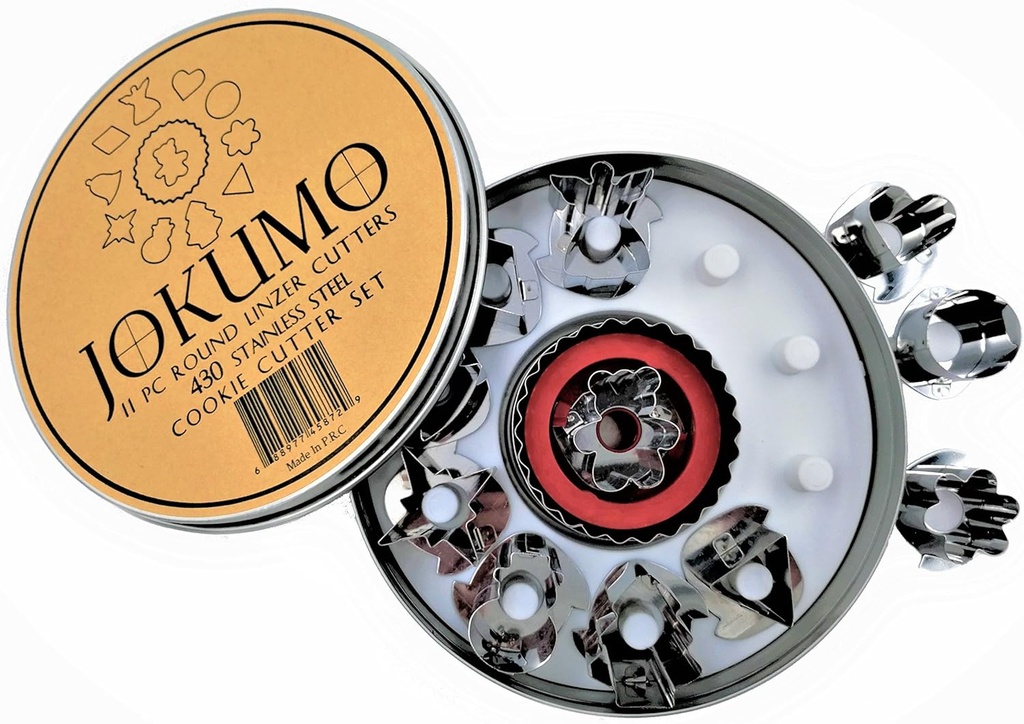 PASTRY CUTTER SET METAL 24 PCS ENSEMBLE DE CERCLES À PÂTISSERIE EN MÉTAL 24 PIÈCES