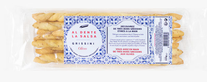 OLIVE BREADSTICKS 125G - GRESSINS OLIVE 125G