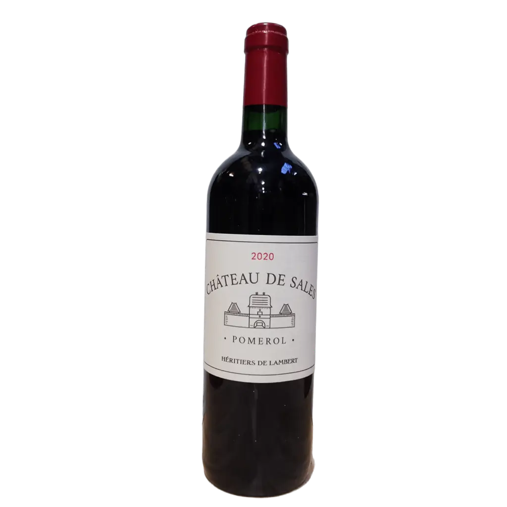 RED WINE POMEROL 2020 CHÂTEAU DE SALES -75CL VIN ROUGE POMEROL 2020 CHÂTEAU DE SALES -75CL