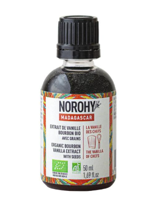 ORGANIC MADAGASCAR VANILLA EXTRACT 50ML - EXTRAIT DE VANILLE DE MADAGASCAR BIO 50ML