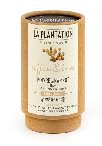 [PLANTATION21] KAMPOT PEPPER WHTE SMOKED - 50GR POIVRE KAMPOT BLANC FUME - 50GR