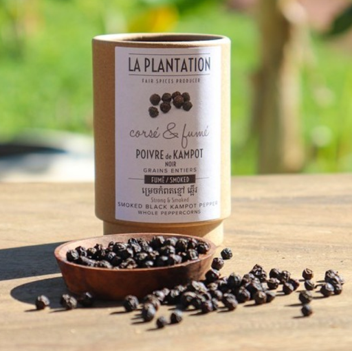 [PLANTATION02] KAMPOT PEPPER BLACK SMOKED - 55G POIVRE KAMPOT NOIR FUME - 55G