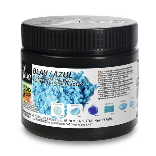 [PASTRY037] BLUE FOOD COLOURING SOSA - 200GR COLORANT BLEU SOSA - 200GR