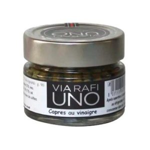 [ITALIA005] CAPER IN BRINE "VIA RAFI" 90GR CAPRES AU VINAIGRE "VIA RAFI" 90GR