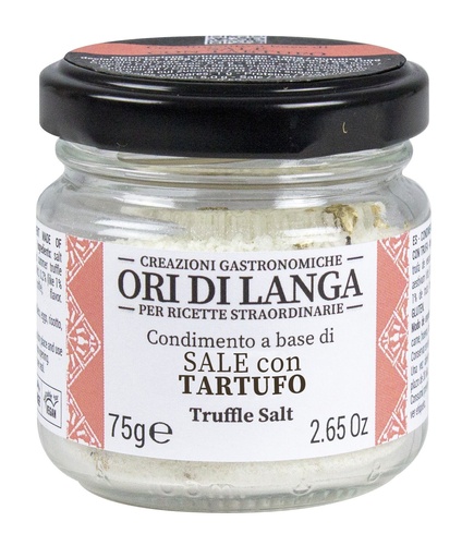 [TRF060] TRUFFLE SALT "ORO DI LANGA" - 75GR SEL A LA TRUFFE D'ETE "ORO DI LANGA