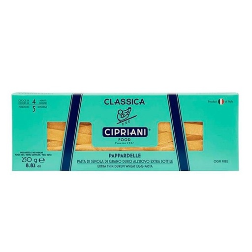 [ITALIA038] PAPARDELLE PASTA CIPRIANI - 250GR PAPARDELLE PASTA CIPRIANI - 250GR