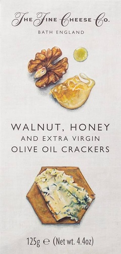[THFR23] CRACKERS WALNUT/HONEY OLIVE OIL CRACKERS NOIX MIEL - 125GR