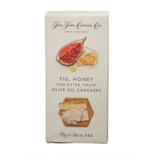 [THFR21] CRACKERS FIG, HONEY/EXTRA VIRGIN OLIVE OIL CRACKERS FIGUE MIEL - 125GR