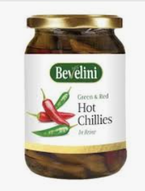 [SAUCE014] GREEN RED HOT CHILLIES IN BRINE PIMENTS ENTIER ROUGE VERT SAUMURE