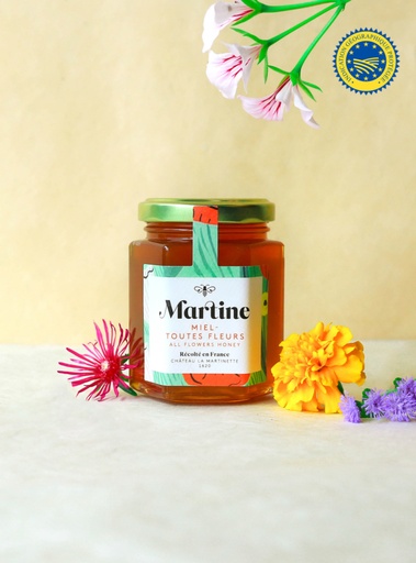 [MIEL08] ALL FLOWERS HONEY MARTINE 250G MIEL TOUTES FLEURS MARTINE 250G