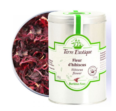 [KEREX017] HIBISCUS FLOWERS - 40GR FLEURS D'HIBISCUS - 40GR