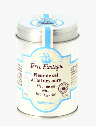 [KEREX100] FLEUR DE SEL WITH WILD GARLIC 90GR FLEUR DE SEL AIL DES OURS 90GR