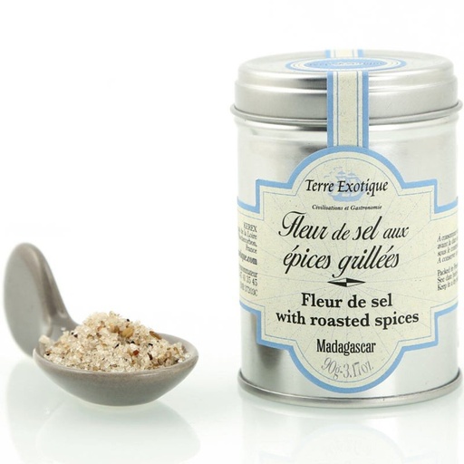 [KEREX006] FLEUR DE SEL WITH GRLLED SPICES 90G FLEUR DE SEL AUX EPICES GRILLES 90G