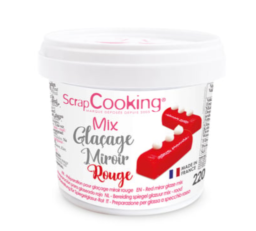 [PASTRY002] RED MIRROR GLAZE MIX - 220GR GLACAGE MIROIR ROUGE - 220GR