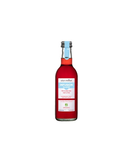 [ALAINJUS019] RASPBERRY MINT APPLE JUICE ORGANIC ALAIN MILLIAT - 25 CL FRAMBOISE MENTHE POMME BIO ALAIN MILLIAT - 25CL