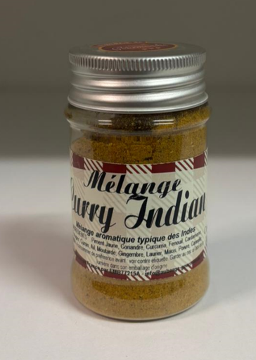 [EPI0061] INDIAN CURRY - 100ML CURRY INDIEN POT VERRE - 100ML