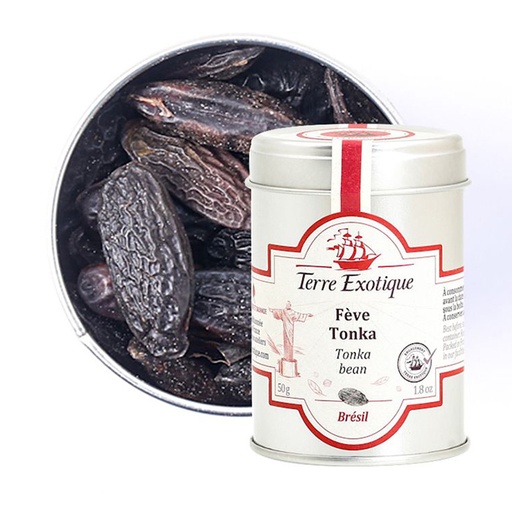 [EPI0084] TONKA BEAN 50GR TERRE EXOTIQUE -FEVES DE TONKA 50GR TERRE EXOTIQUE