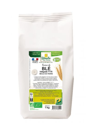 [ORGANIC052] ORGANIC FLOUR T170 - 1KG FARINE BIO T170 - 1KG
