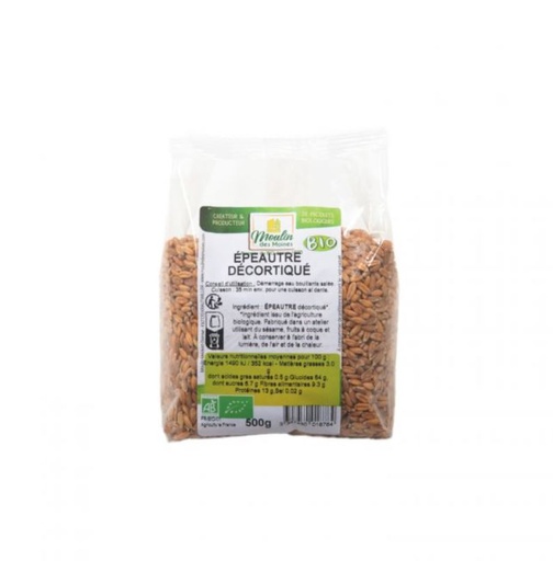 [ORGANIC039] SPELT SEED 500GR EPAUTRE DECORTIQUE - 500GR