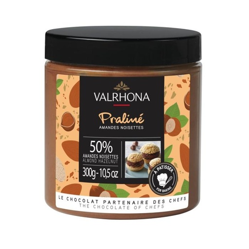 [PASTRY032] ALMOND - HAZELNUT PRALINE VALRHONA 300GR
PRALINE AMANDE/NOISETTE VALRHONA 300GR