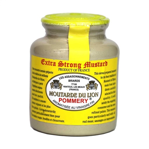 [MOUTARDE03] MUSTARD FROM LYON POMMERY - 250G MOUTARDE LION POMMERY - 250G