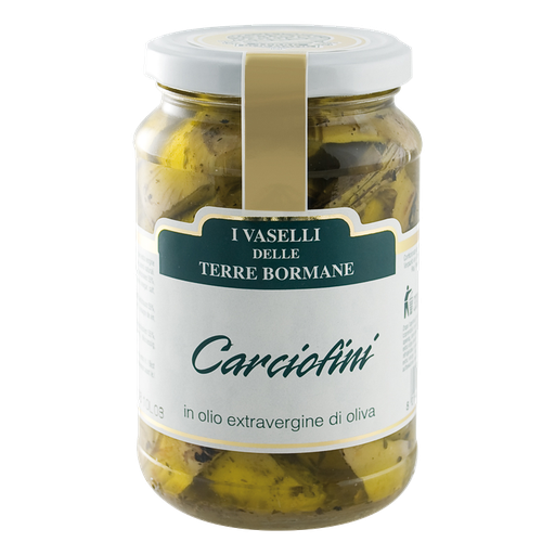 [ITALIA043] ARTICHOKES GRILLED "TERRE BORMANO" 330G ARTICHAUTS GRILLES "TERRE BORMANO" 330G