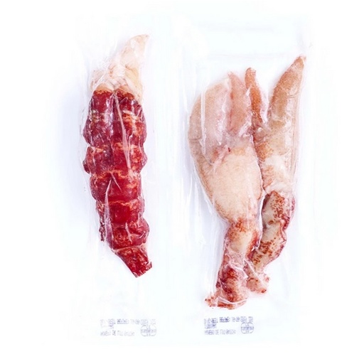 [FZSEAFOOD-10] LOBSTER FROZEN TAIL CLAW 140/190GR PC HOMARD BLEU BRETAGNE PINCE ET QUEUE 140/190GR PC