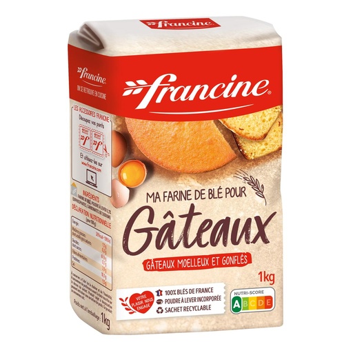 [SC0042] FLOUR PASTRY "FRANCINE" - 1KG FARINE GATEAUX "FRANCINE" - 1KG