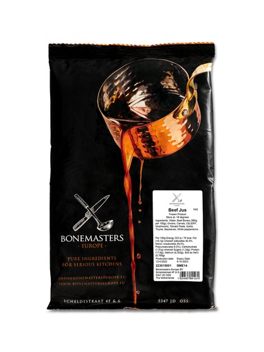 [BONEMASTER05] BEEF JUS "BONEMASTERS" FZ 1 KG -JUS DE BŒUF CONGELE 1KG