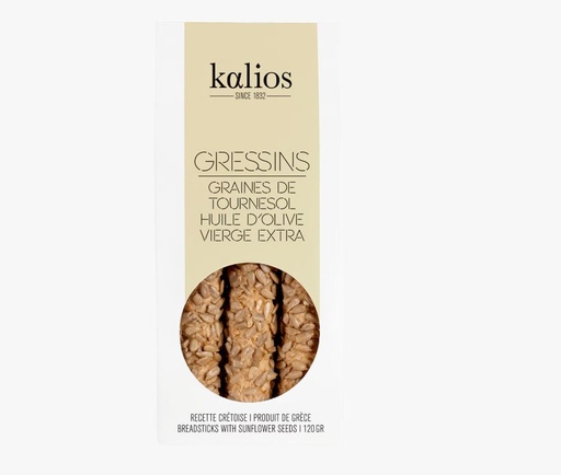 [KALIOS23] SUNFLOWER SEED OLIVE OIL GRISSINI -120GR - GRESSINS GRAINES DE TOURNESOL - 120GR