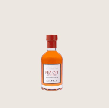 [ESTOUBLON 18] OLIVE OILS Espelette Pepper FLAVOURED-20CL      
HUILES D’OLIVE AROMATISÉES Piment d’Espelette-20CL  