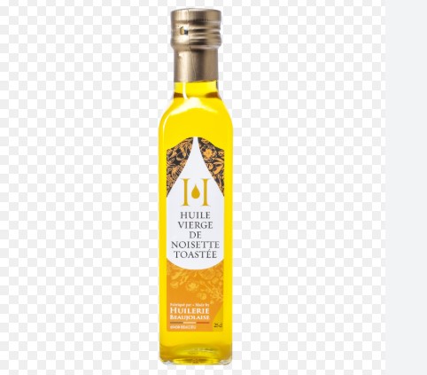[OIL49] HUILE VIERGE DE NOISETTE TOASTEE -25CL-TOASTED HAZELNUT VIRGIN OIL-25CL