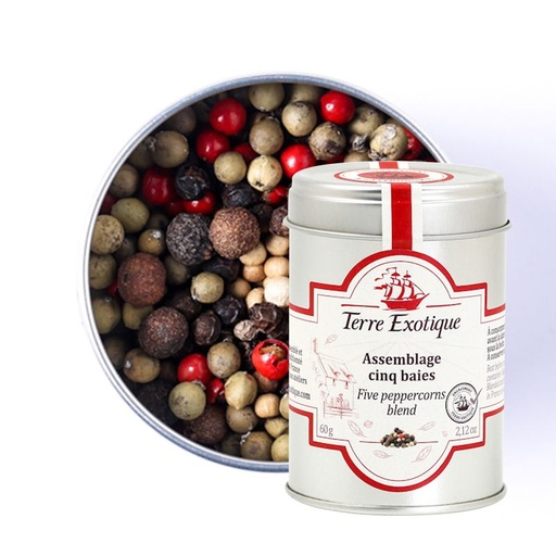 [KEREX023] ASSEMBLAGE CINQ BAIES 60 G - FIVE PEPPERCONS BLEND 60 G